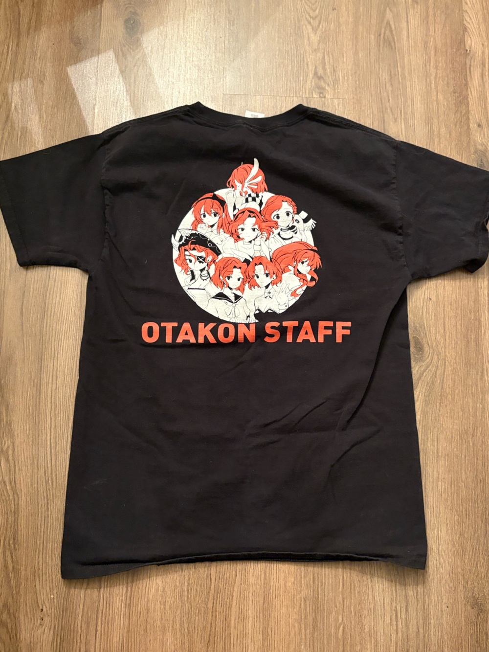 OTAKAN Staff T-Shirt Black Size Medium Short Sleeve Cotton Limited Edition